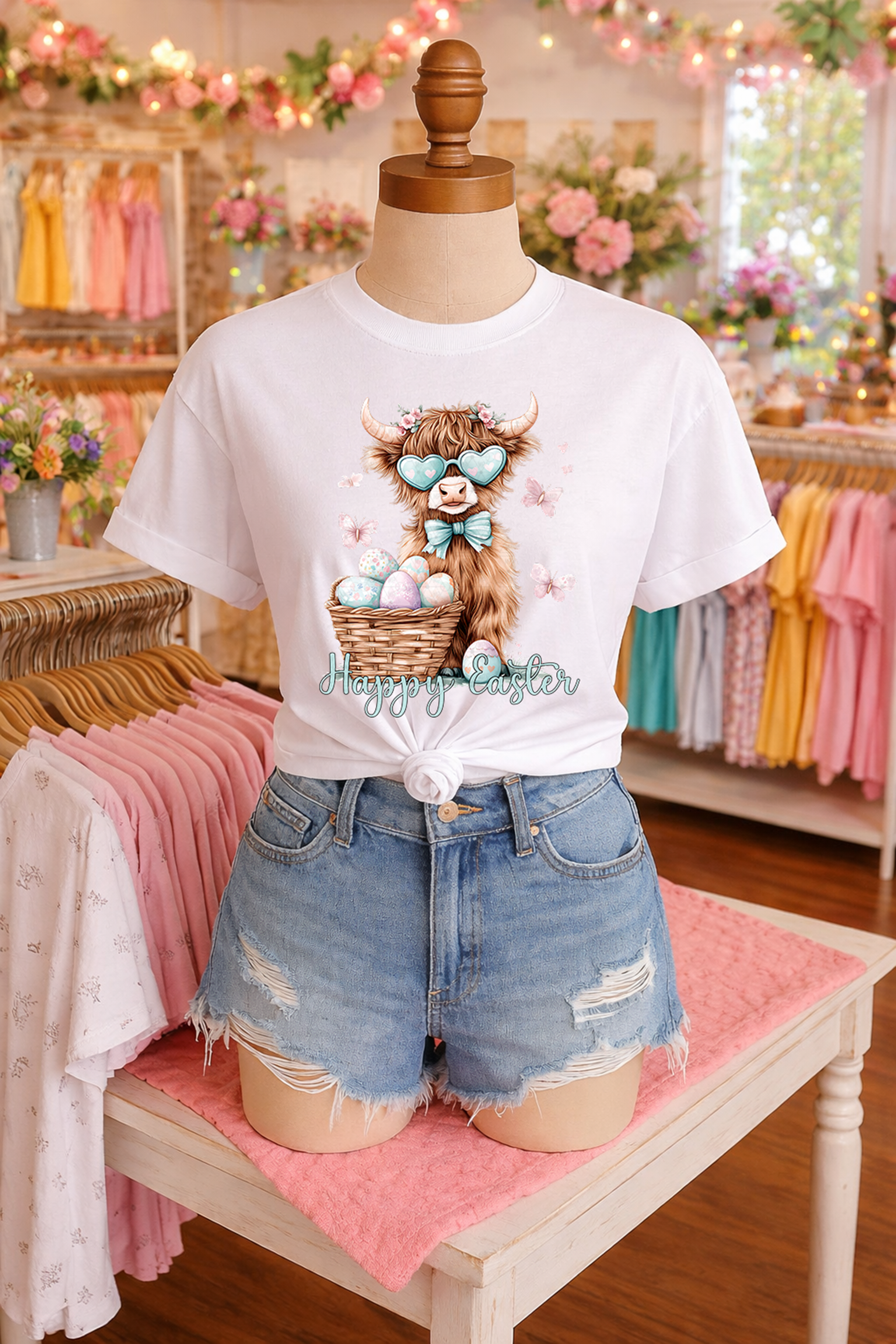 Happy Easter Highland Cow