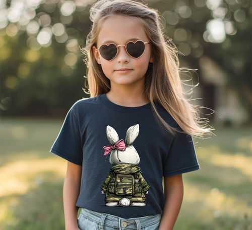 Load image 1 in gallery view. Girly Camo Bunny