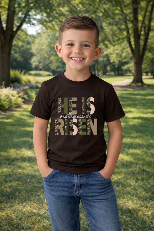 Load image 1 in gallery view. Camo He Is Risen