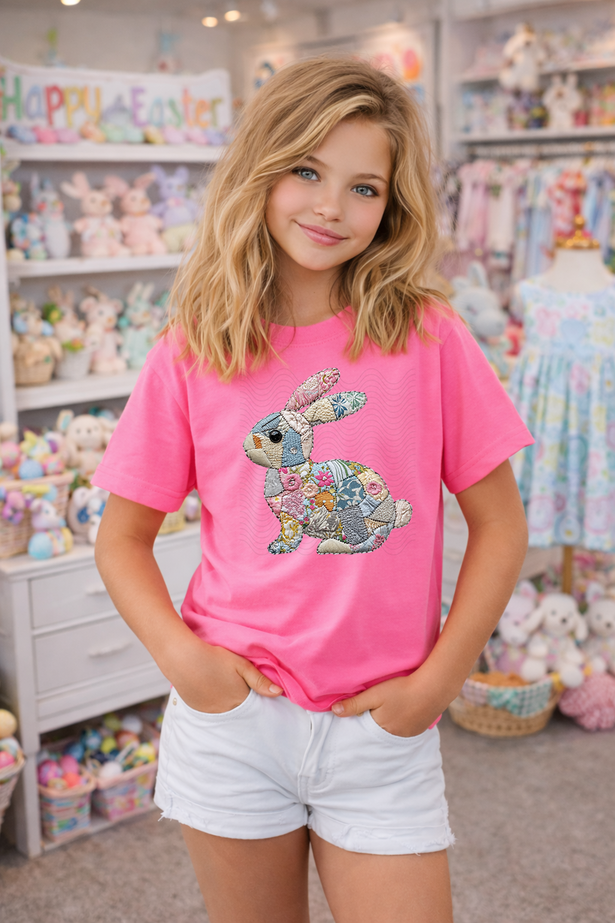 Stitched Patchwork Bunny