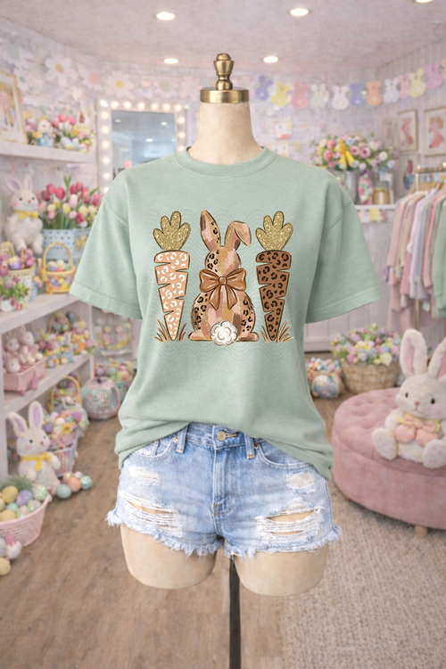 Load image 1 in gallery view. Leopard Bunny and Carrots