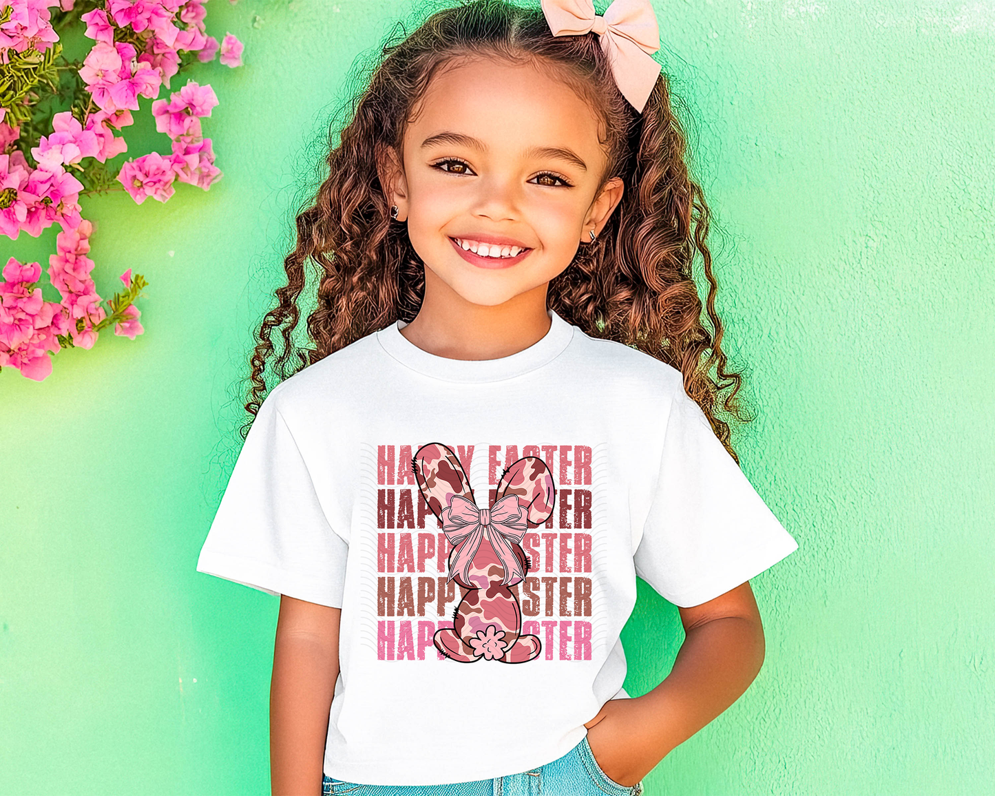 Pink Camo Happy Easter