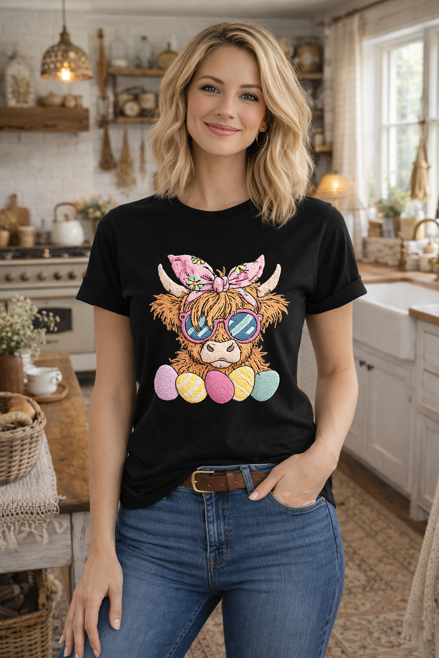 Sassy Easter Cow