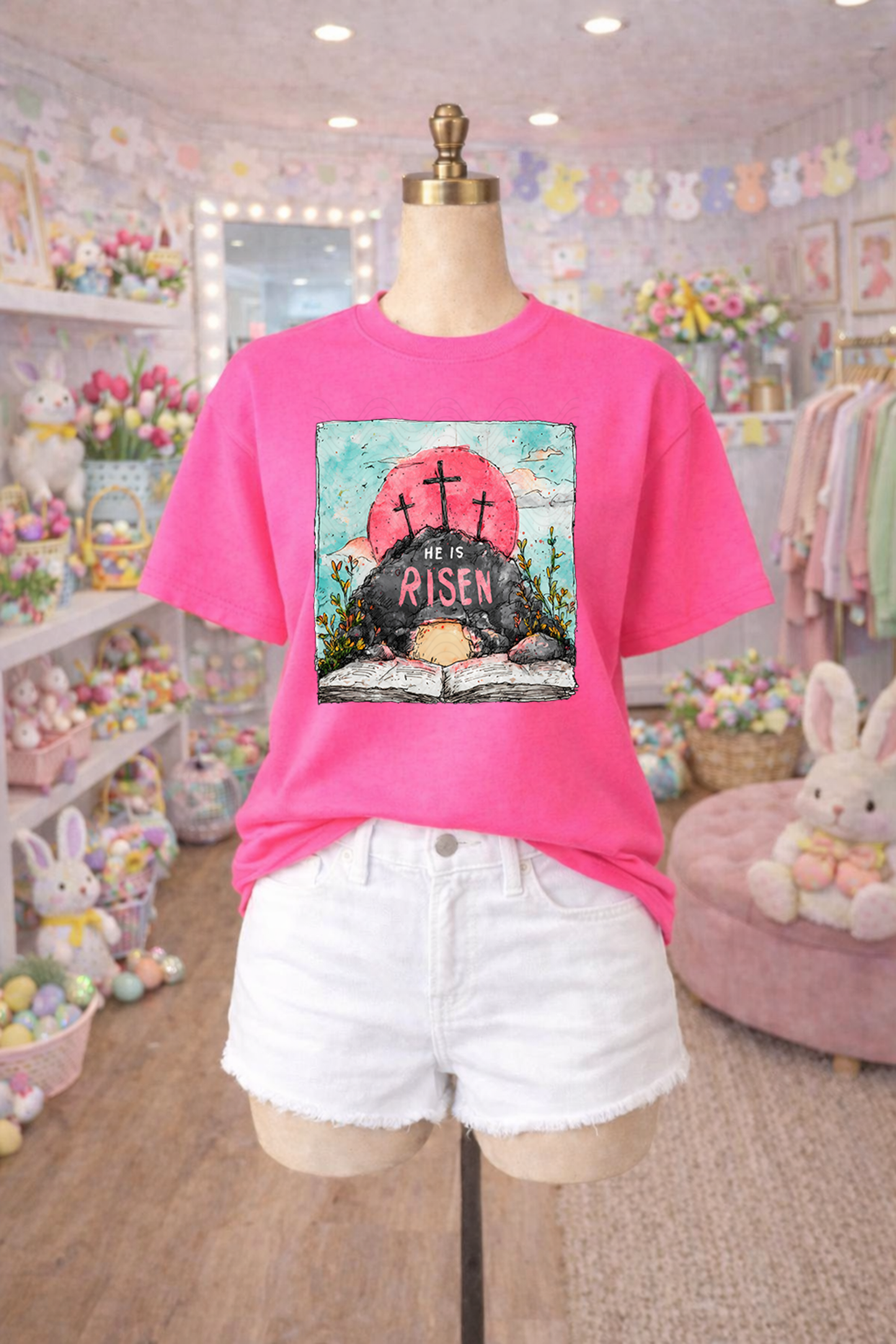 Watercolor Bright He Is Risen