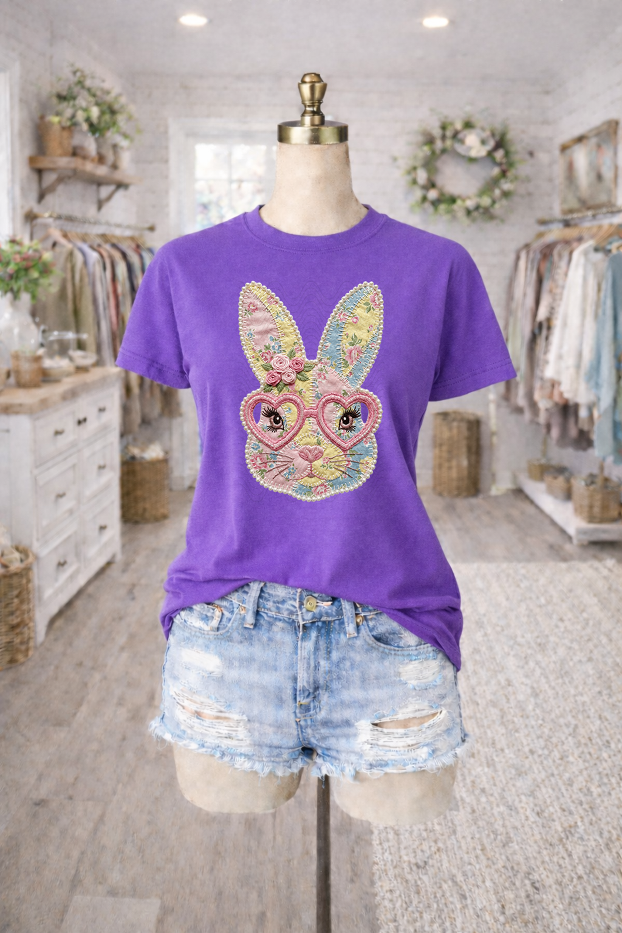 Patchwork Pearl Bunny