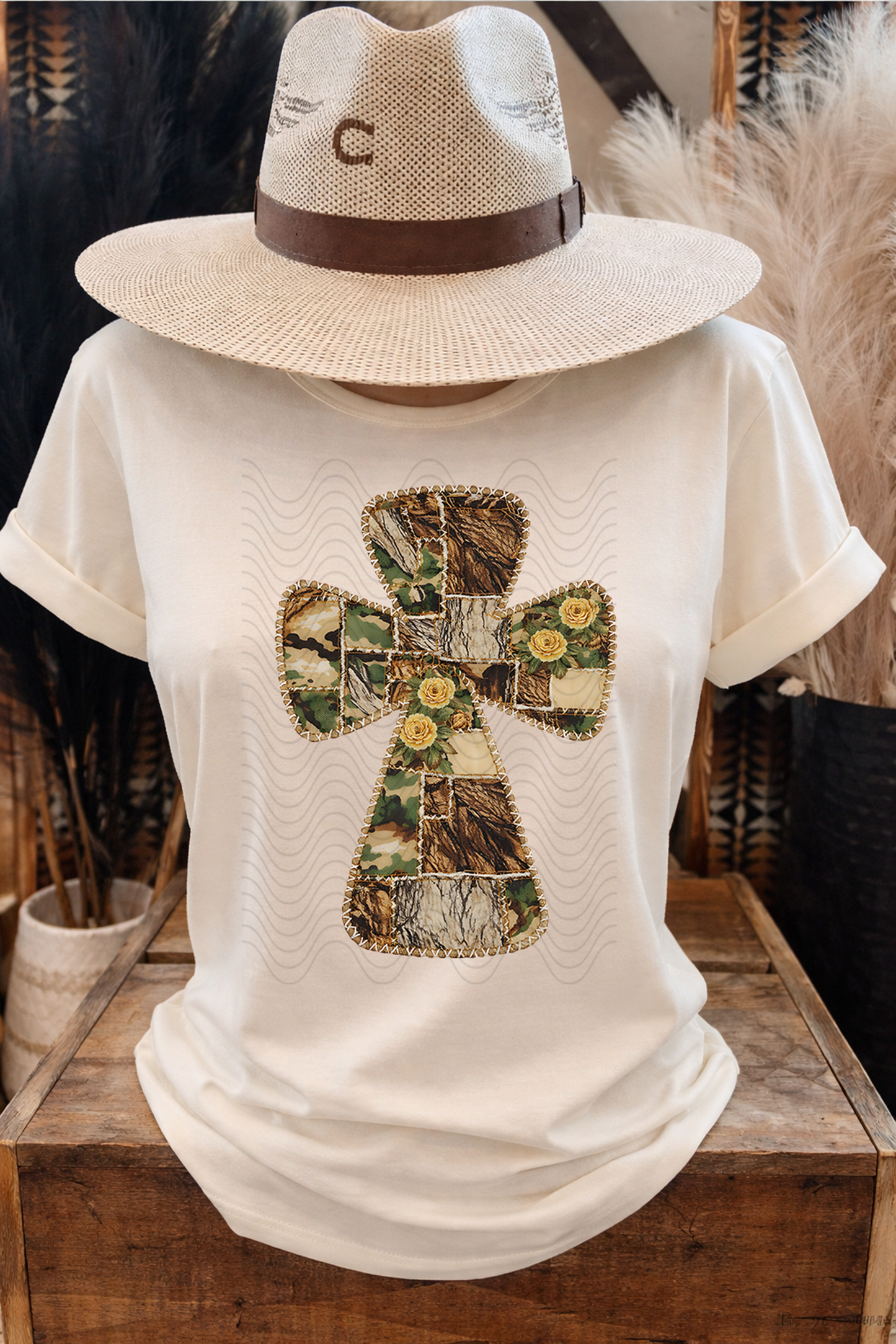 Camo Stitched Cross