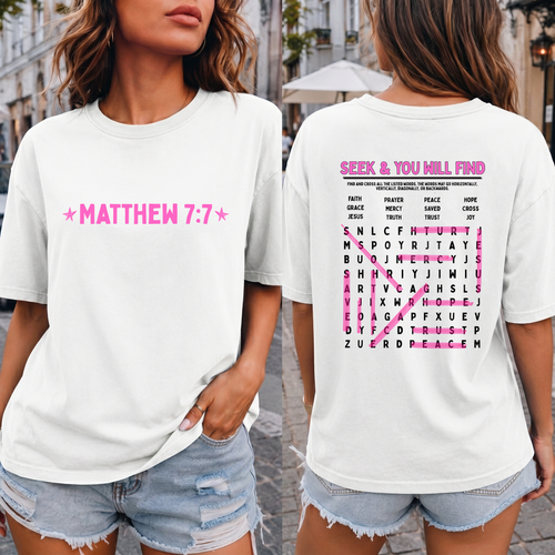Load image 1 in gallery view. Matthew 7:7 Crossword