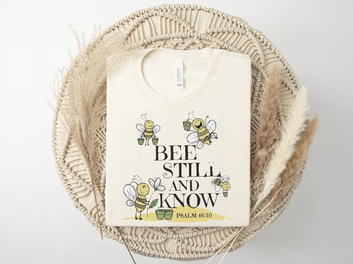 Load image 1 in gallery view. Bee Still And Know