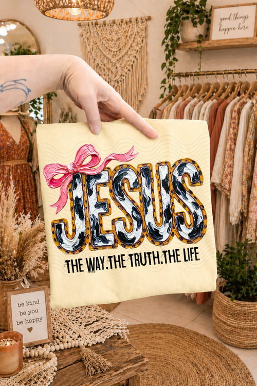Load image 1 in gallery view. Painted Jesus The Way. The Truth. The Life.
