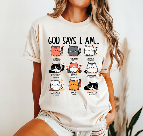 Load image 1 in gallery view. God Says I Am.....Cats