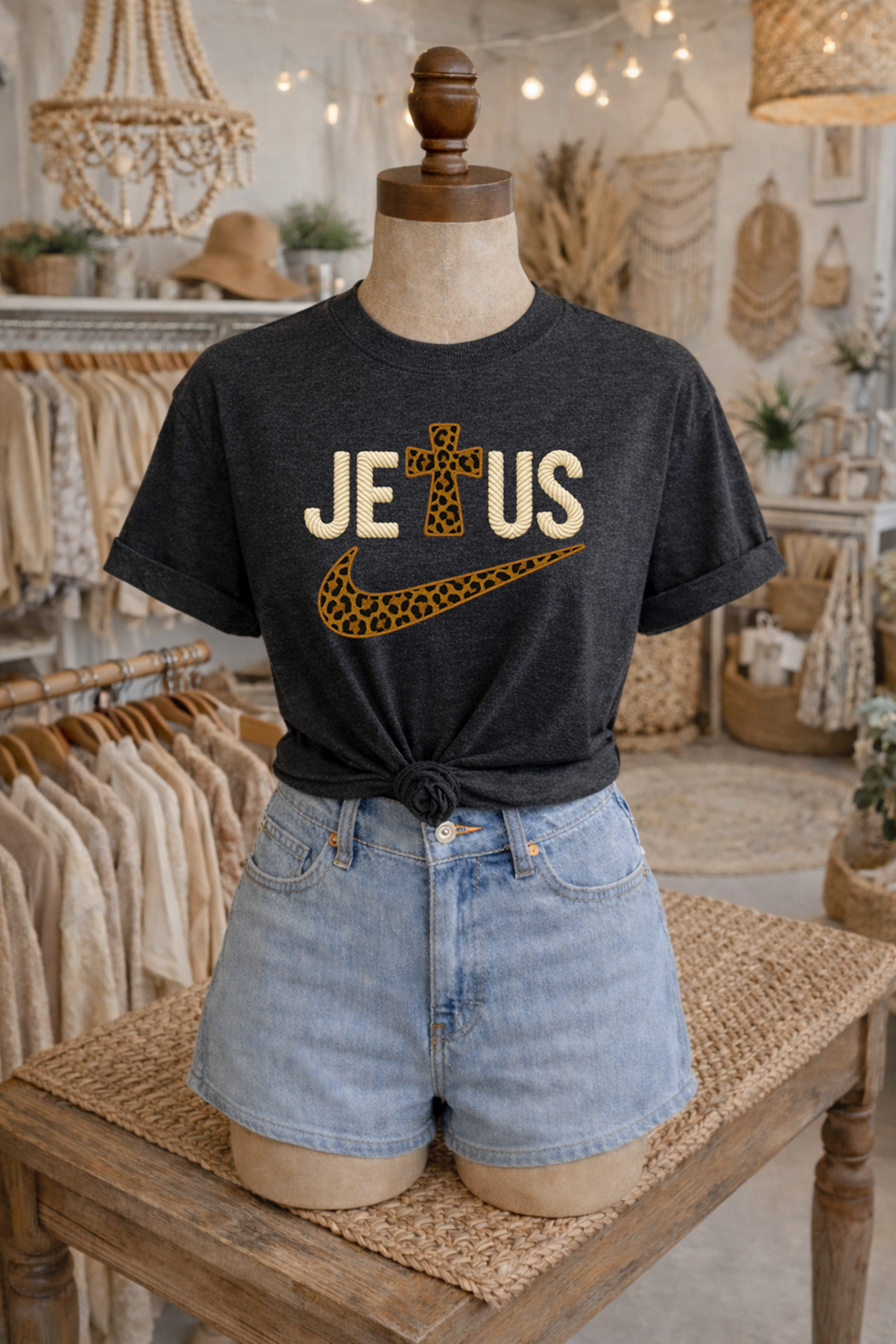 Leopard Jesus Swoosh