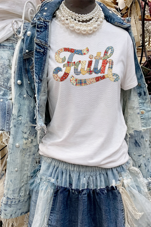 Load image 1 in gallery view. Patchwork Faith