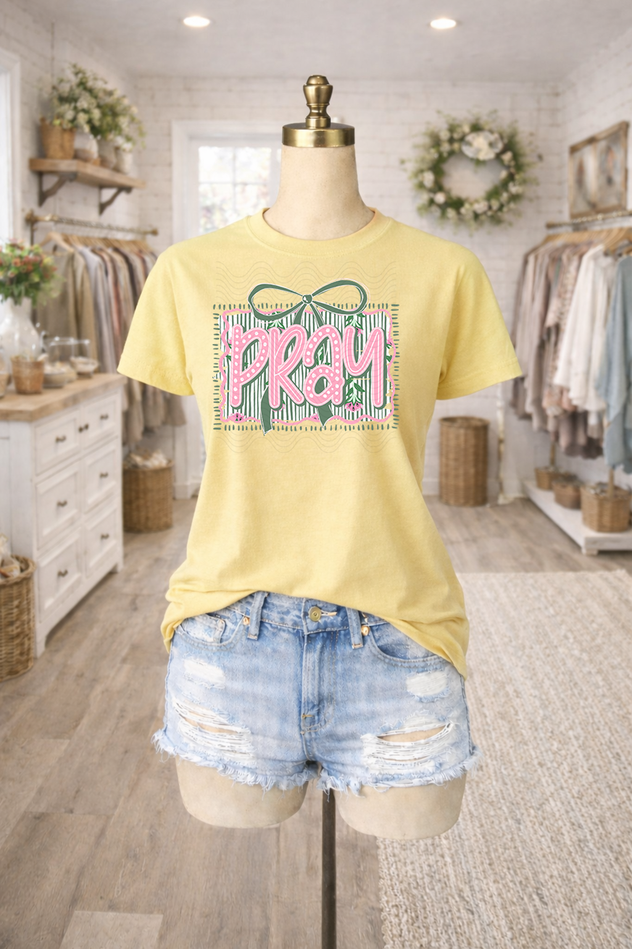 Pink and Green Pray