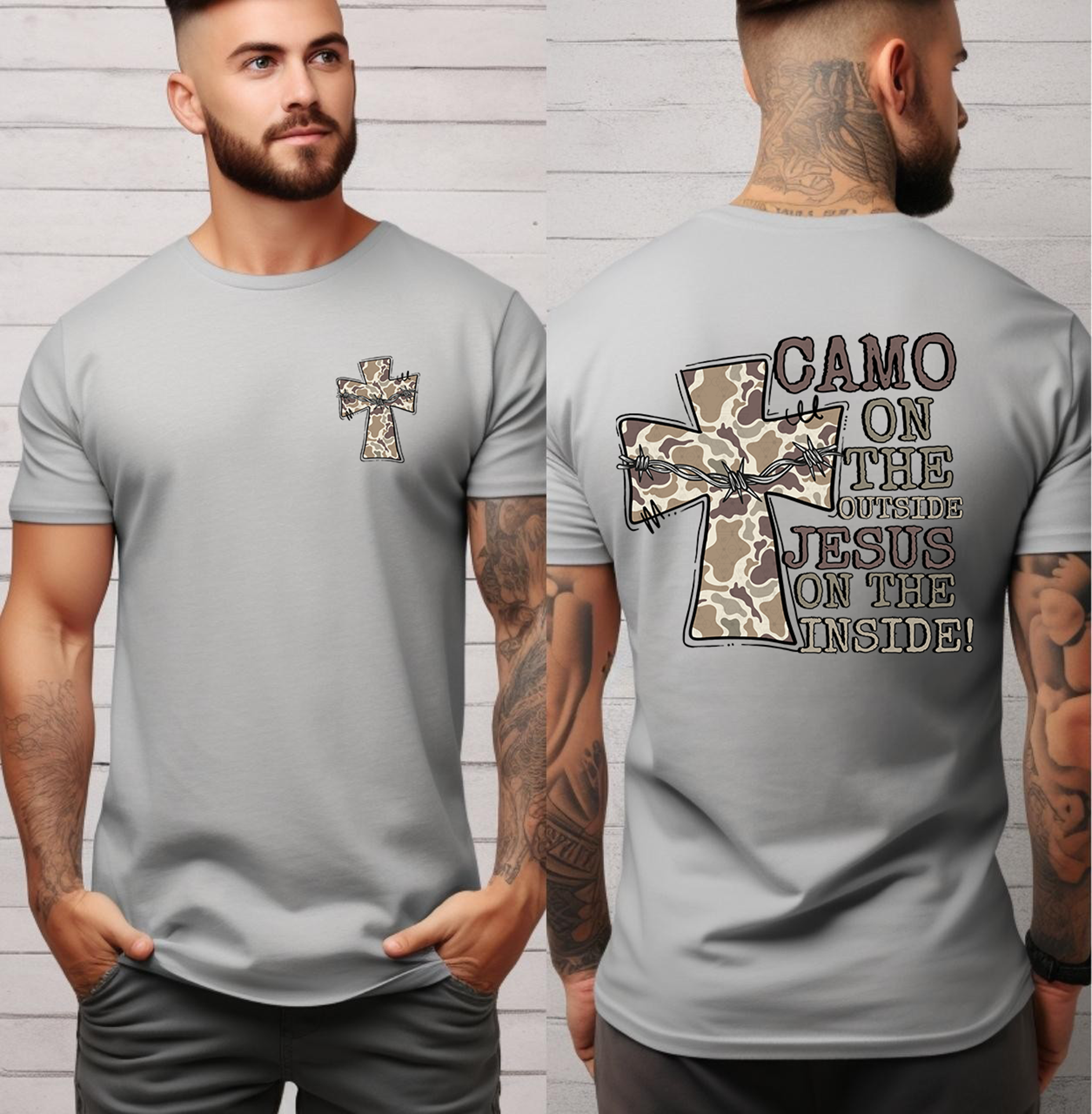 Camo On The Outside Jesus On The Inside