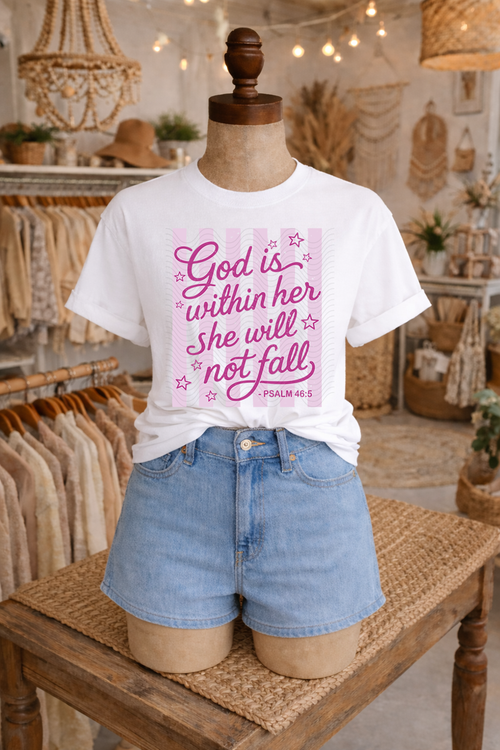 Load image 1 in gallery view. God Is Within Her She Will Not Fall