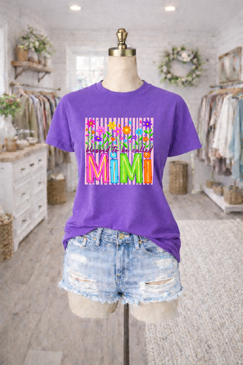 Load image 1 in gallery view. Striped Blessed To Be Called Mimi