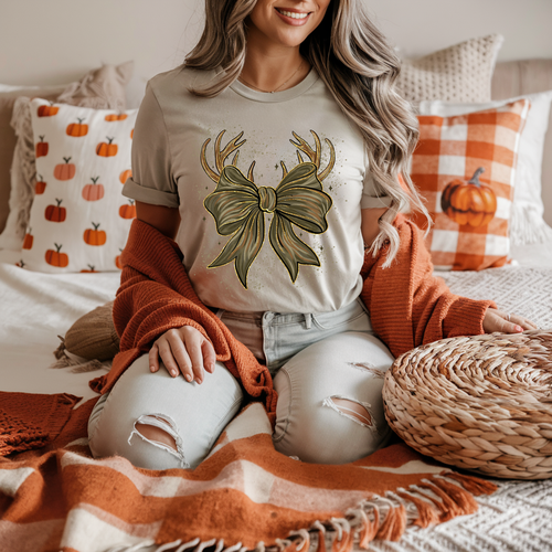 Load image 1 in gallery view. Painted Bow and Antlers