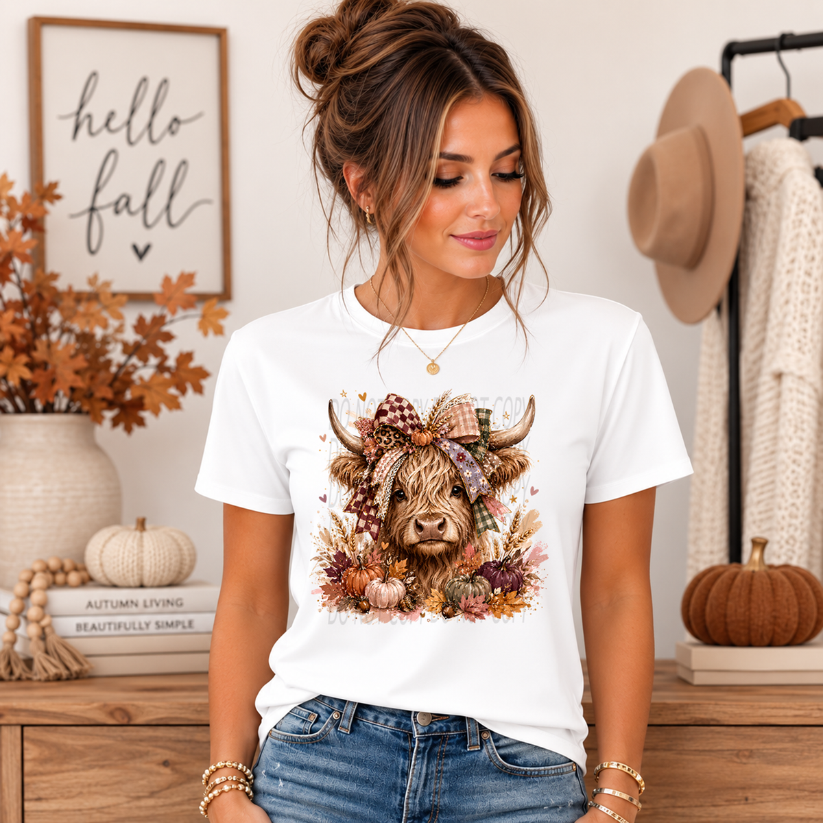 Fall Highland with Bow