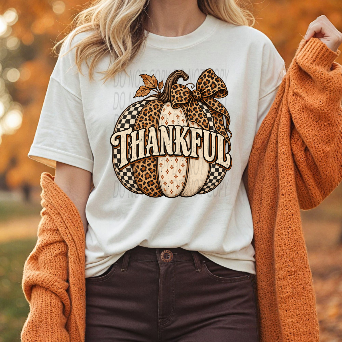 Thankful Pumpkin Leopard/Checkered