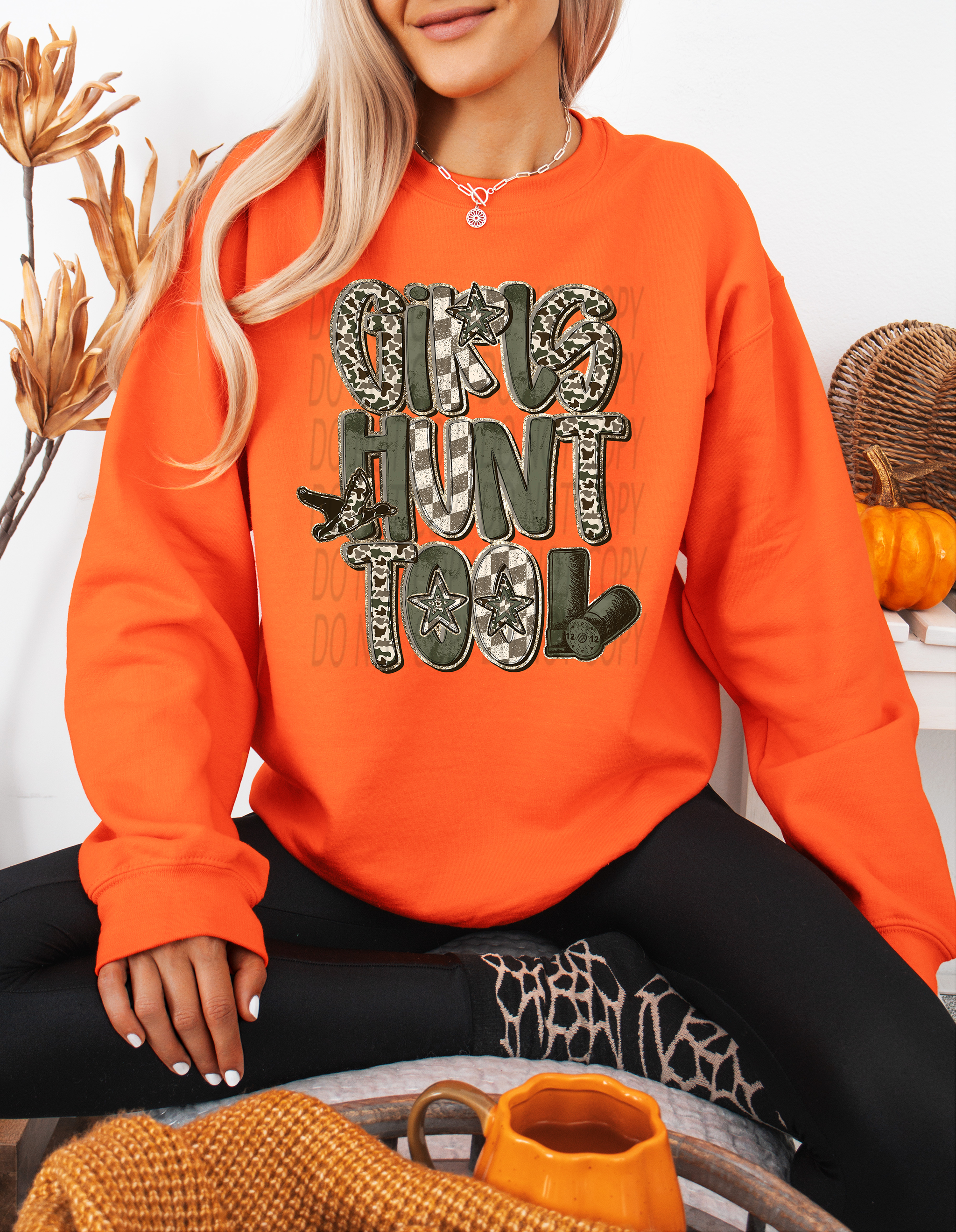 Camo/Checkered Girls Hunt Too