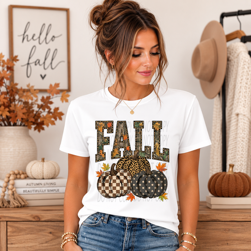 Load image 1 in gallery view. Camo Fall and Pumpkins