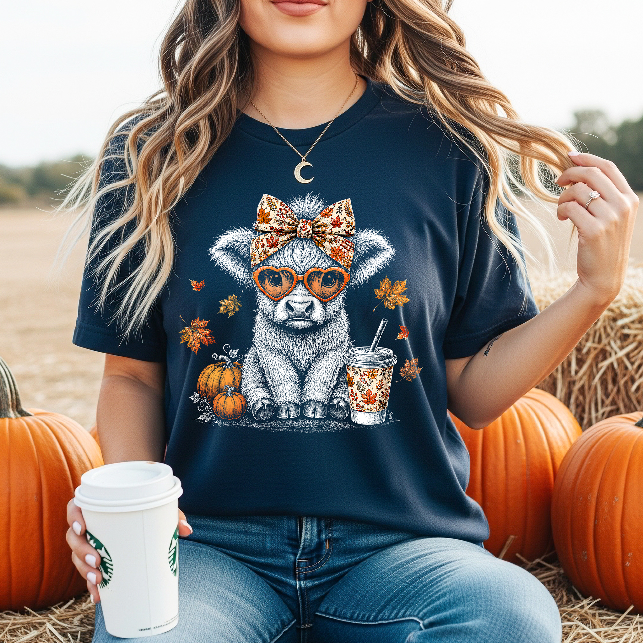 Cute Fall Highland Cow