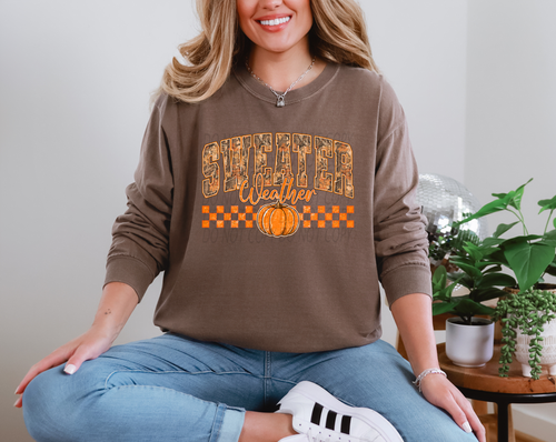 Load image 1 in gallery view. Orange Sweater Weather