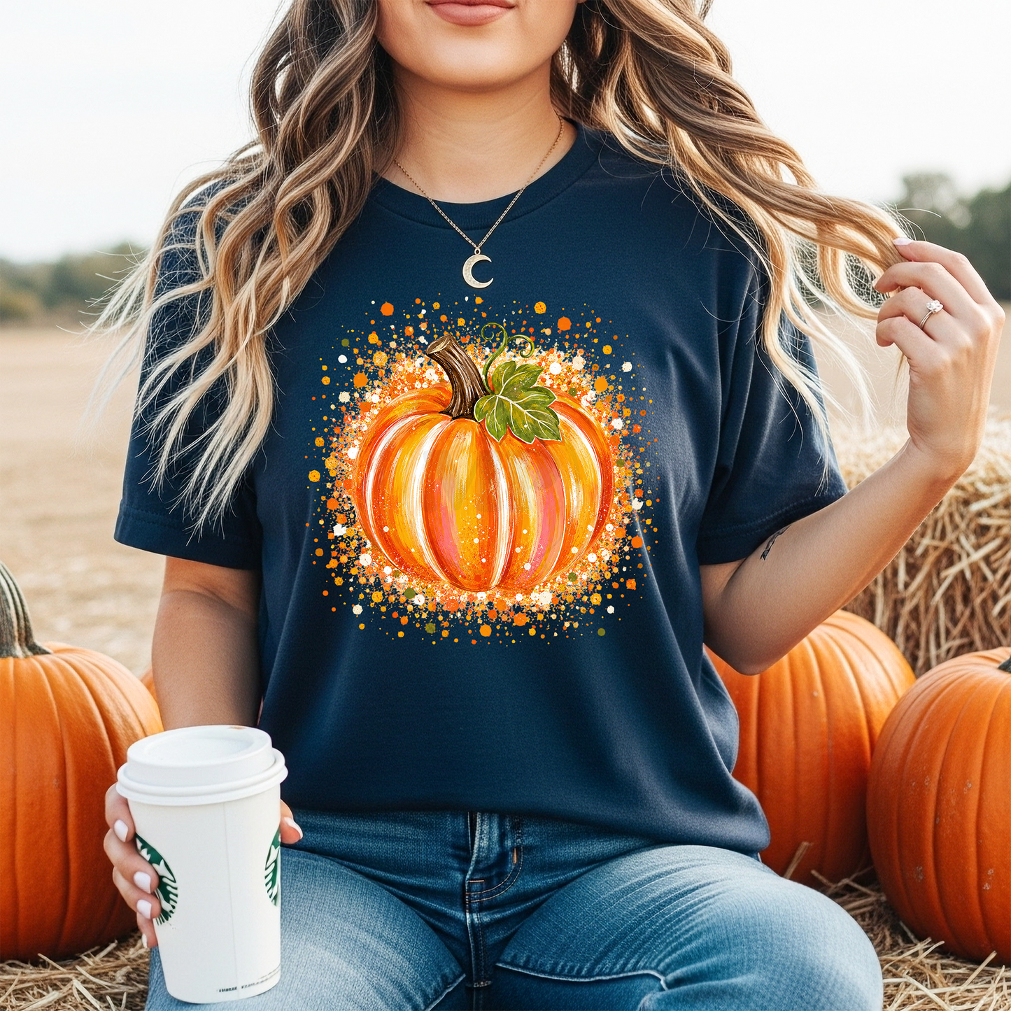 Splatter Painted Pumpkin