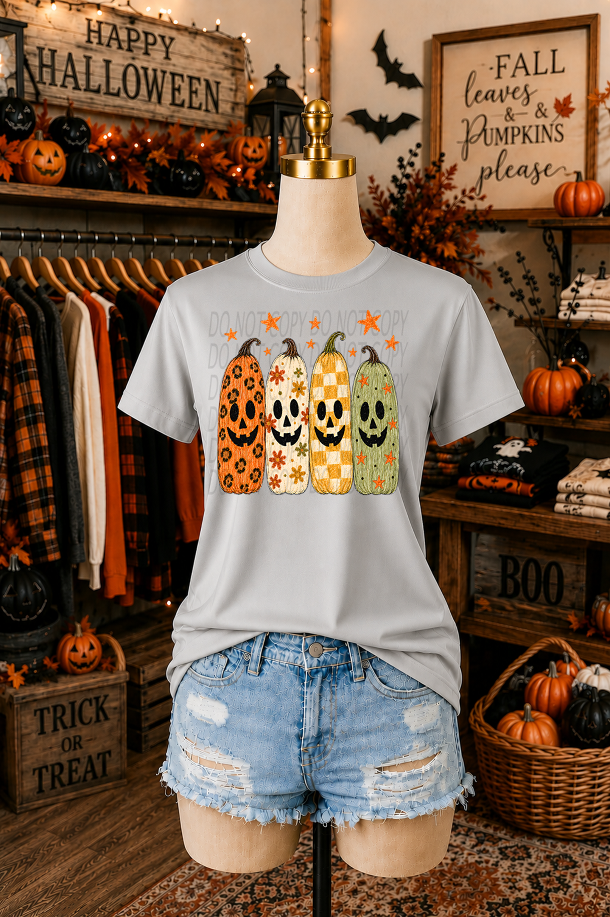 Funky Boho Pumpkins