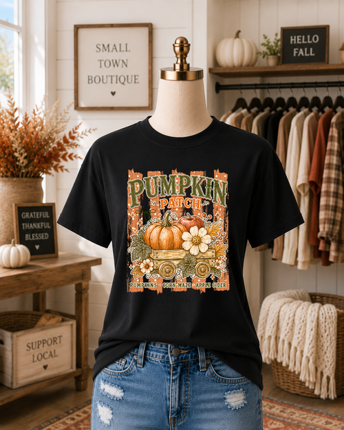 Load image 1 in gallery view. Pumpkin Patch Boho with Stripes