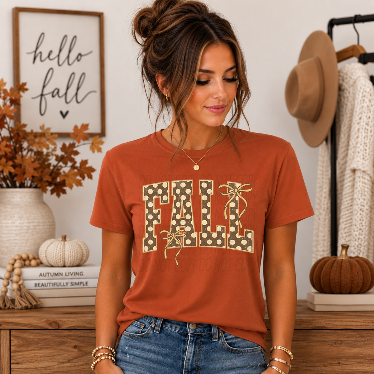 Polka Dot Fall with Bows