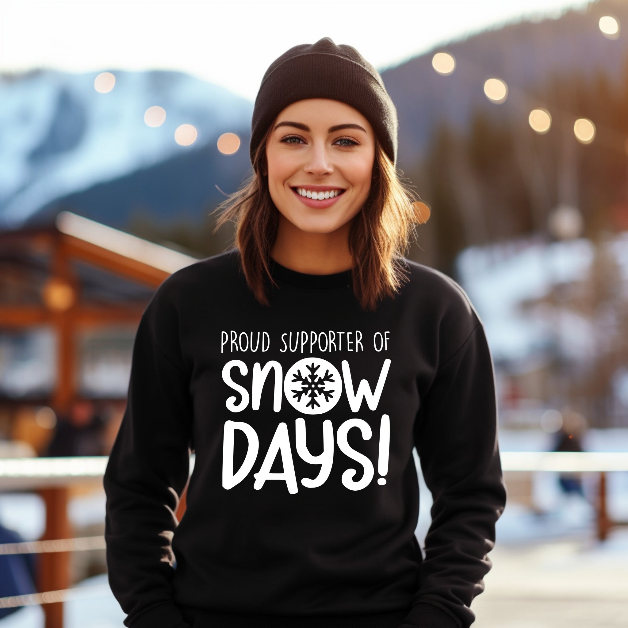 Proud Support Of Snow Days (White)