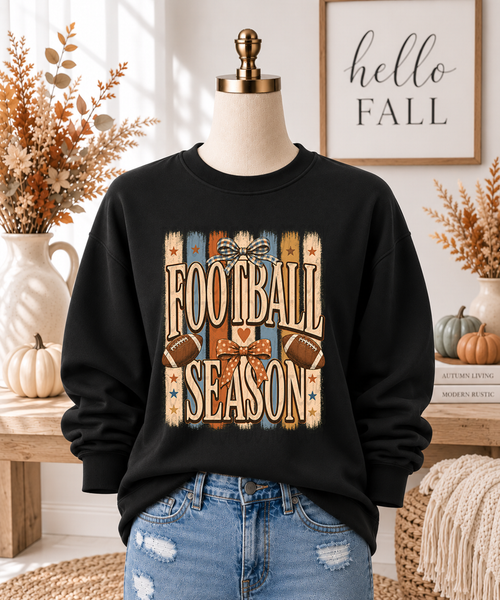 Load image 1 in gallery view. Boho Football Season Stripes