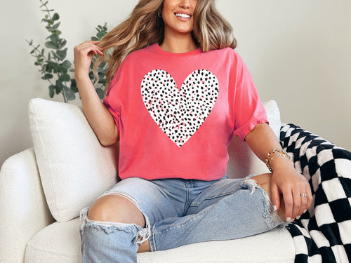 Load image 1 in gallery view. Distressed Leopard Heart