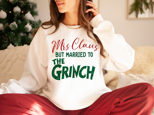 Load image 1 in gallery view. Mrs. Claus But Married to The Grump