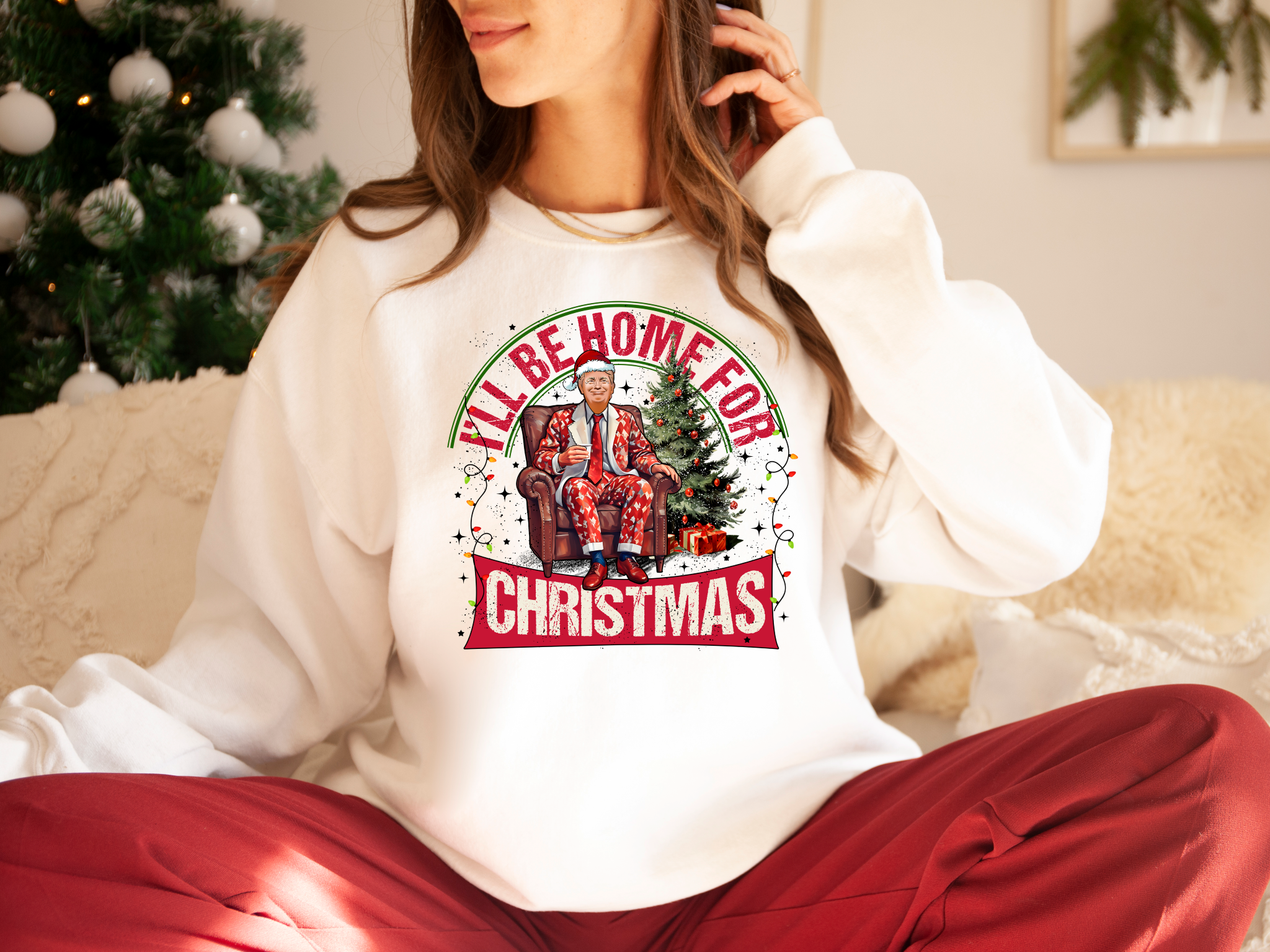 I'll Be Home For Christmas Red Trump