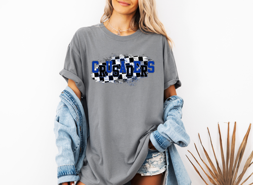 Load image 1 in gallery view. Distressed Checkered Crusaders