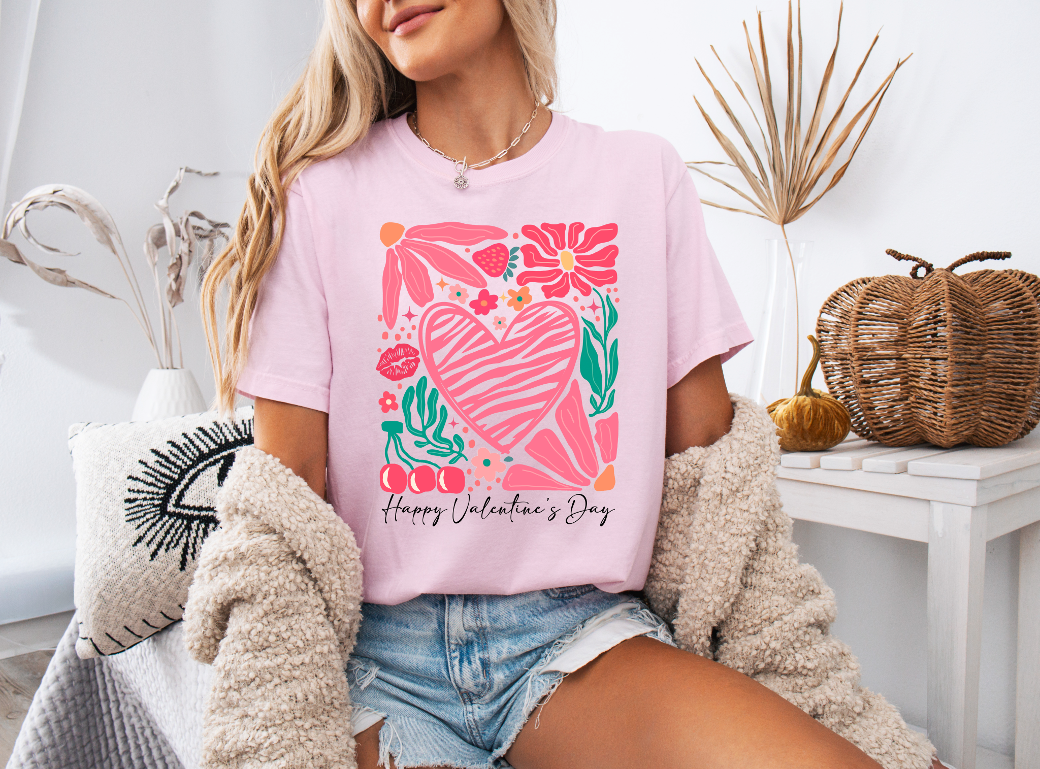 Boho Happy Valentines Day