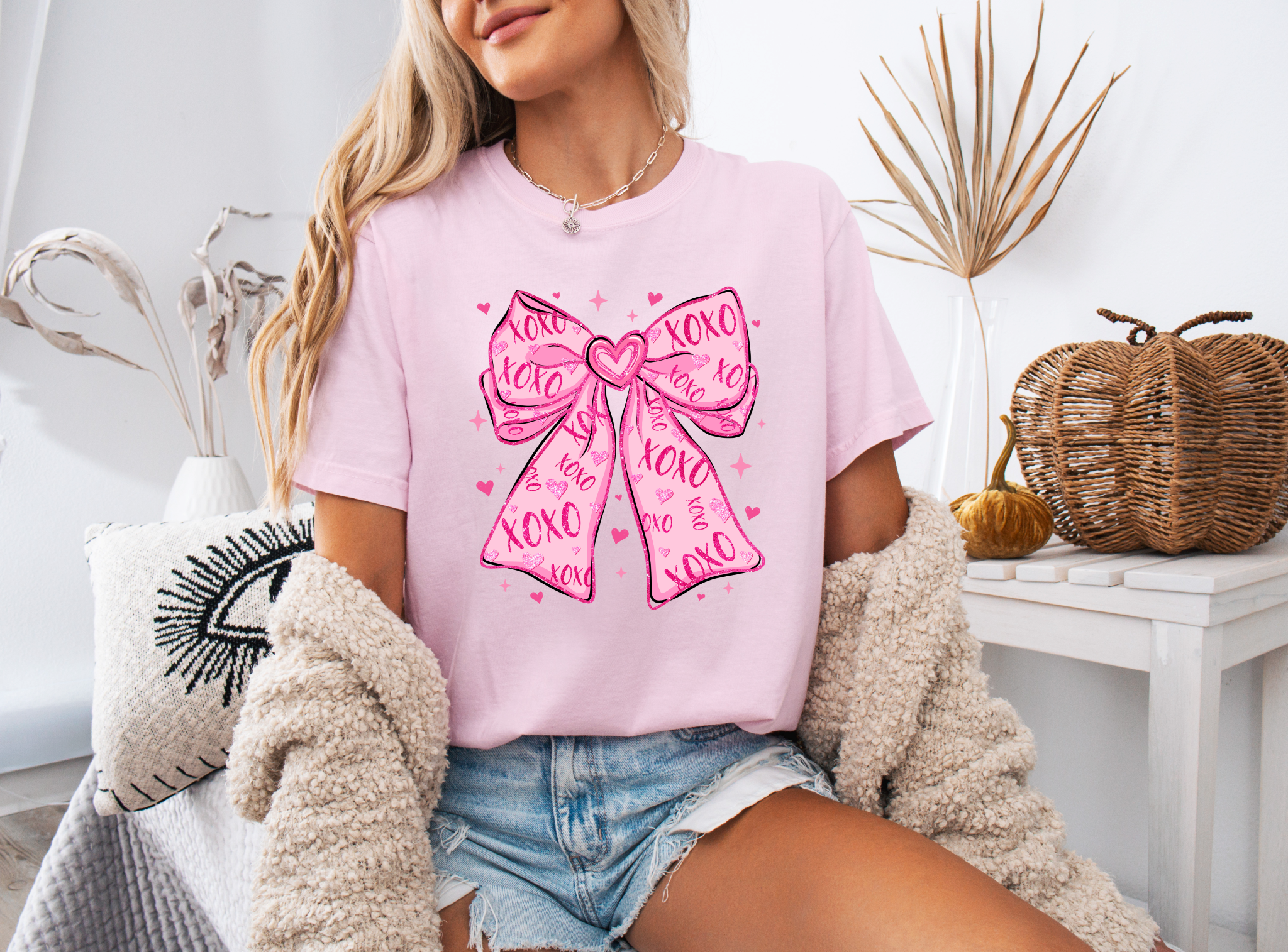 XOXO Pink Bow