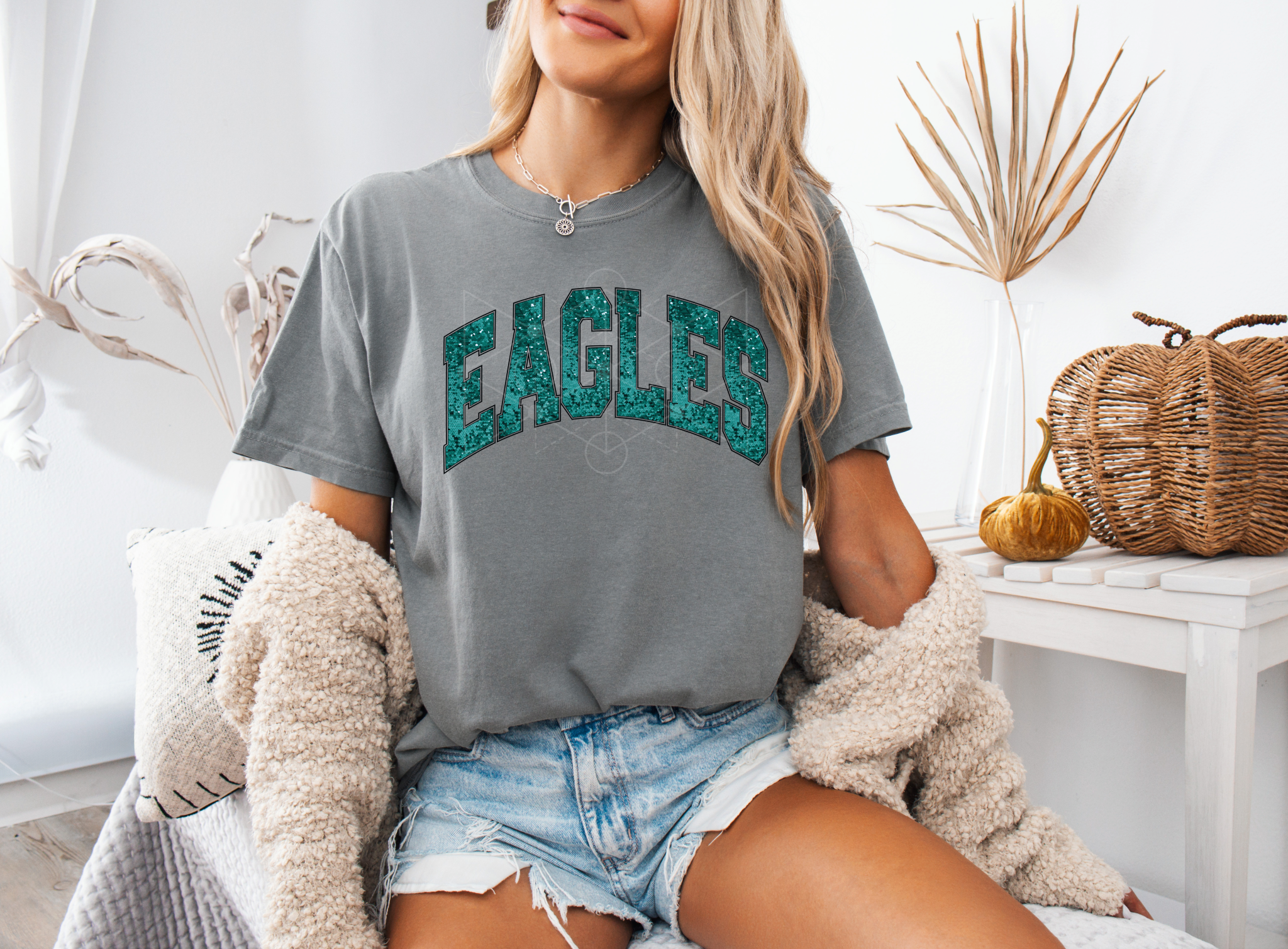 Faux Sparkle Eagles