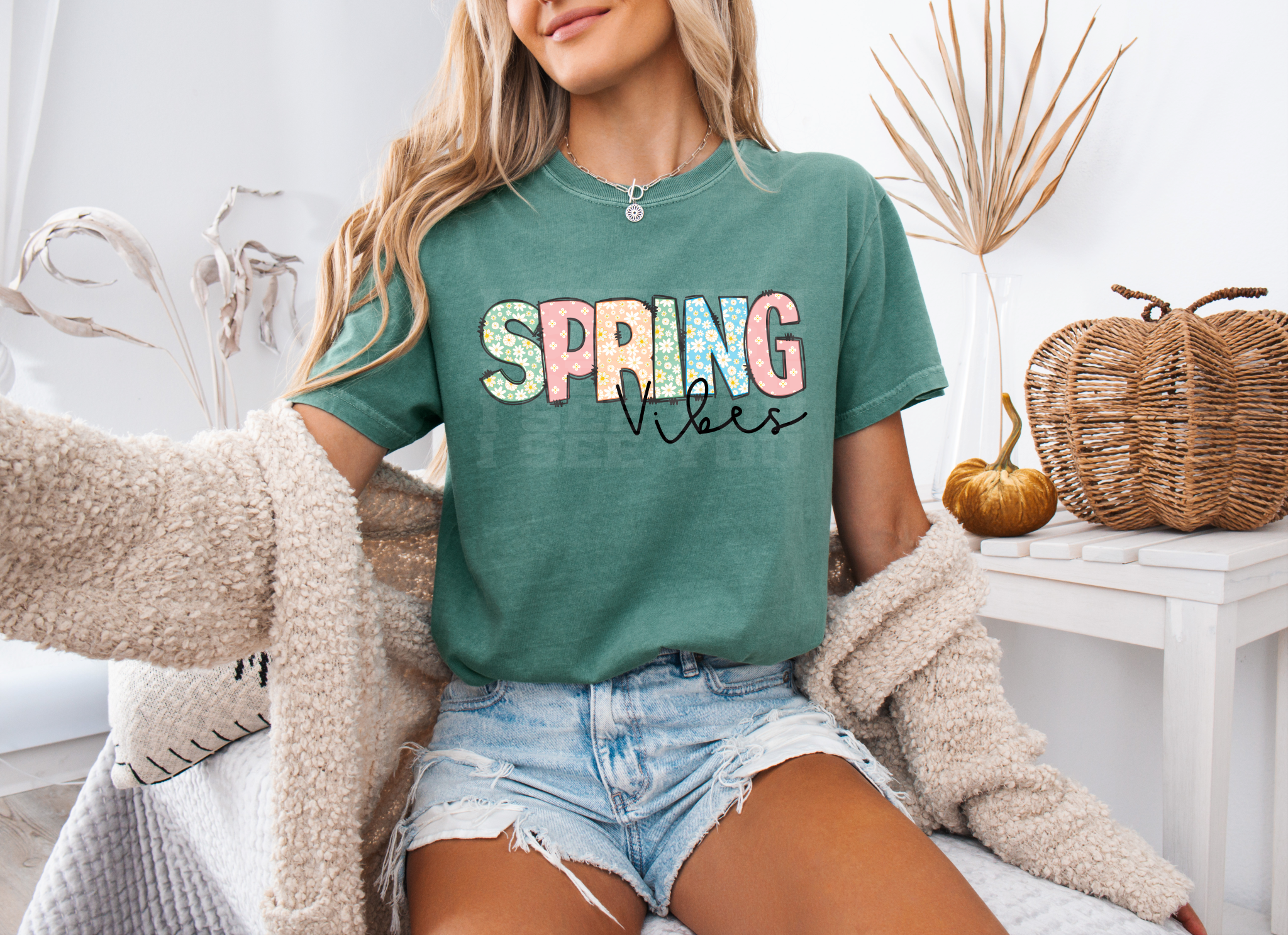 Spring Vibes Doodle Letters