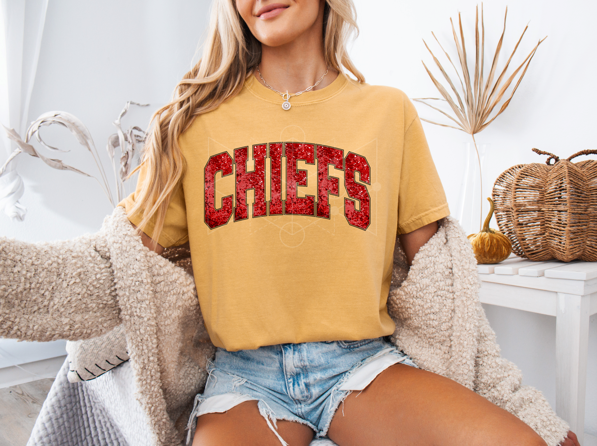 Faux Sparkle Chiefs