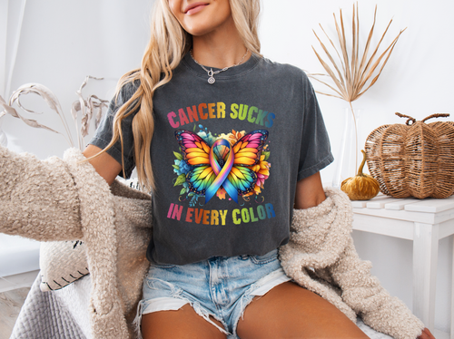 Load image 1 in gallery view. Cancer Sucks In Every Color