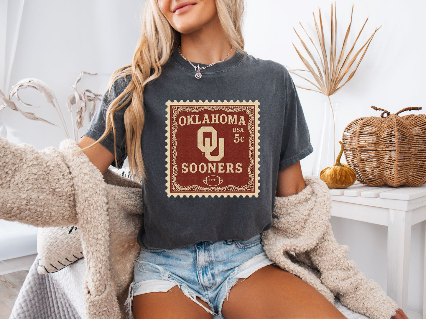 Vintage Oklahoma Stamp