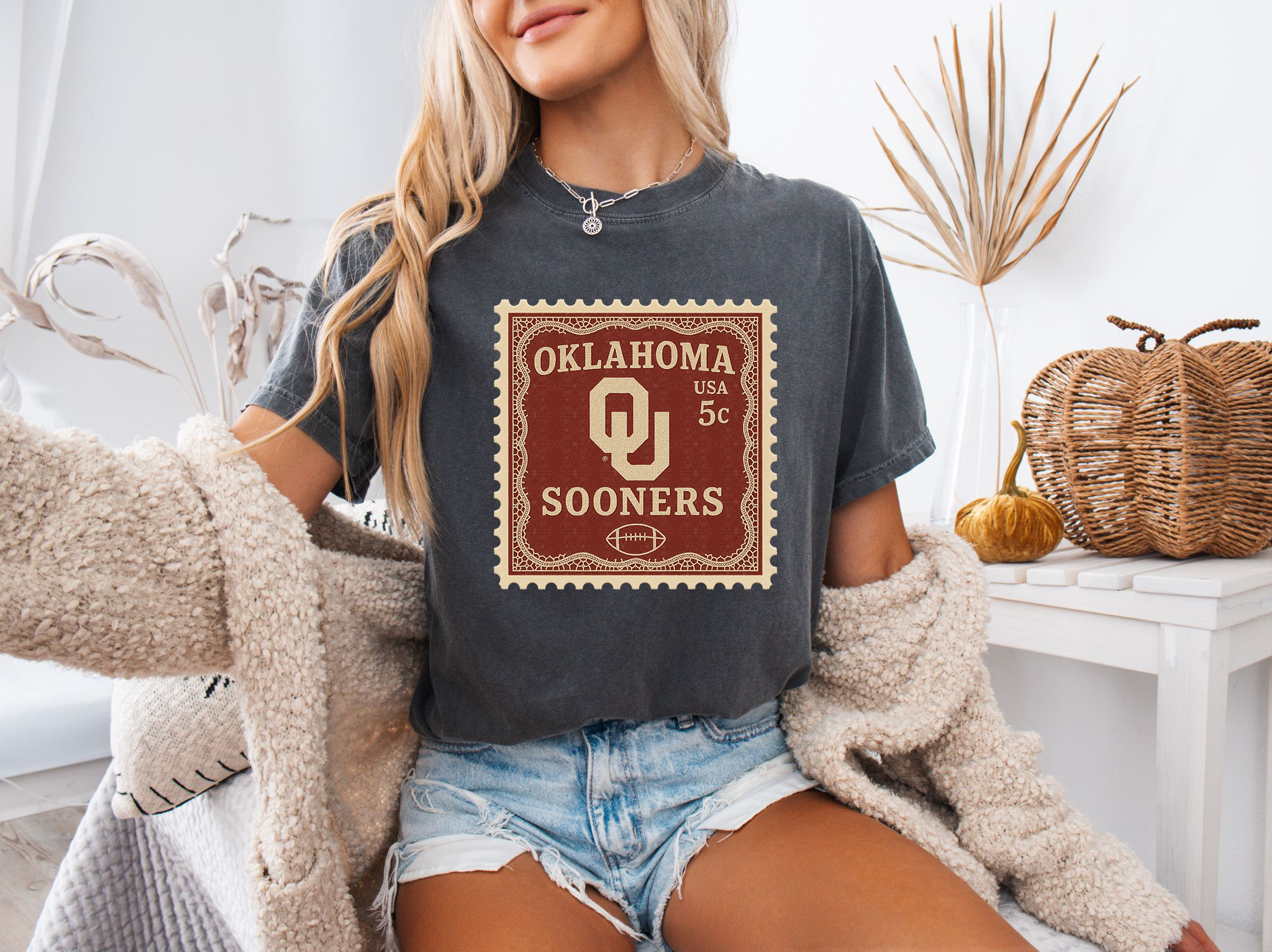 Vintage Oklahoma Stamp