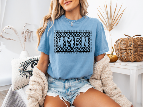 Load image 1 in gallery view. Amen Checkered