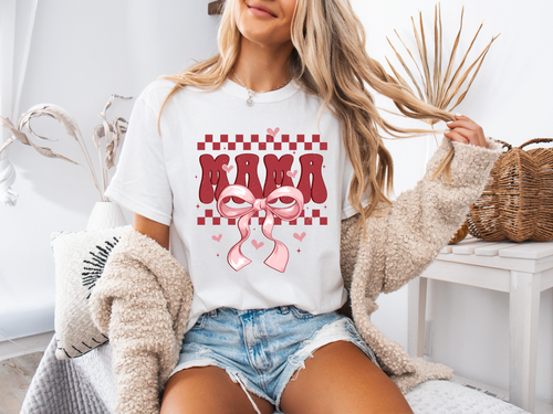 Load image 1 in gallery view. Mama Checkered Valentine