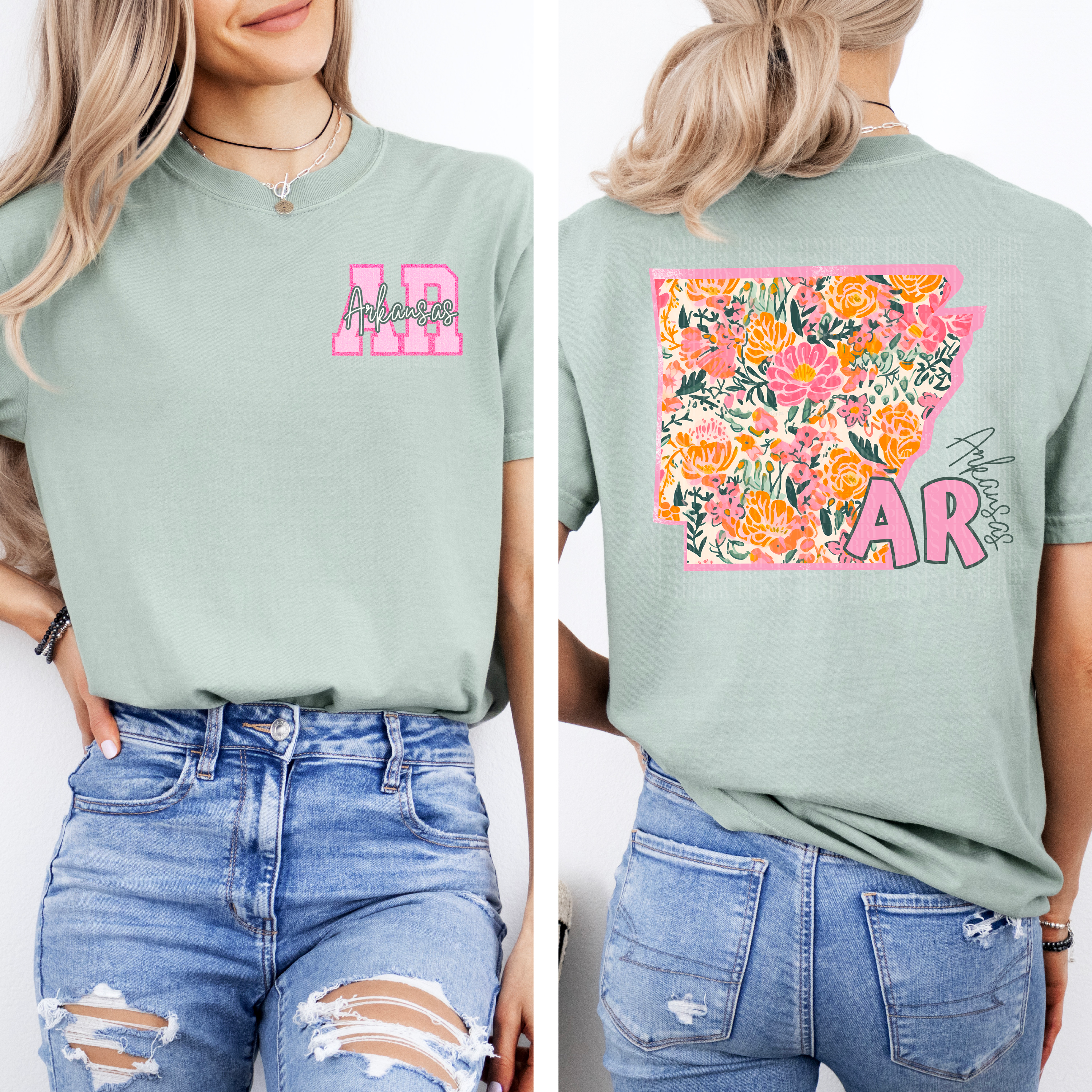 Pink Floral Arkansas