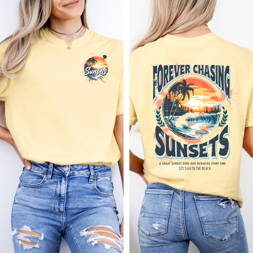 Load image 1 in gallery view. Forever Chasing Sunsets - Blue