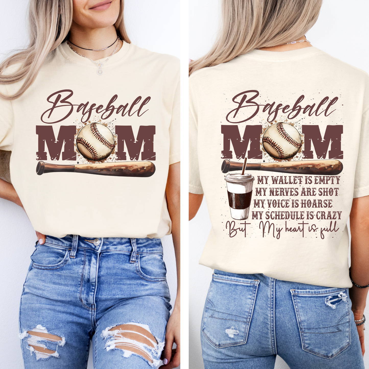 Baseball Mom Front and Back